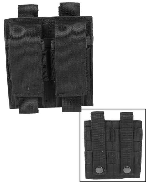 MIL-TEC Double Pistol Magazine Pouch Black 4.5 x .80 x 4.7 - Mil-Tec
