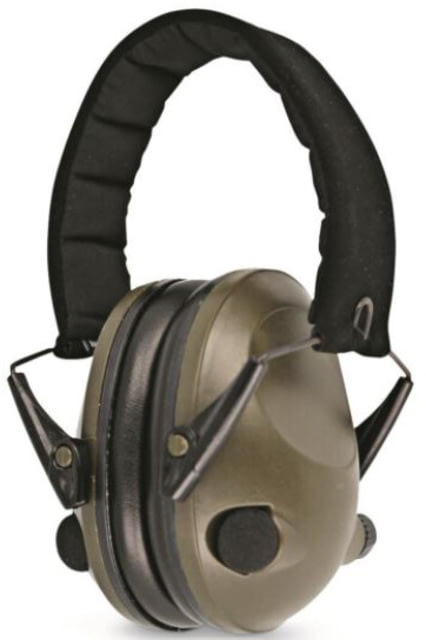 MIL-TEC Electronic Ear Defenders Olive Drab Adjustable - Mil-Tec