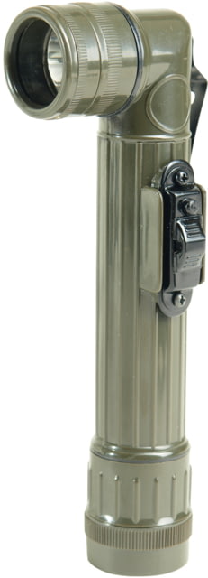 MIL-TEC Large LED Anglehead Flashlight Olive Drab Large - Mil-Tec