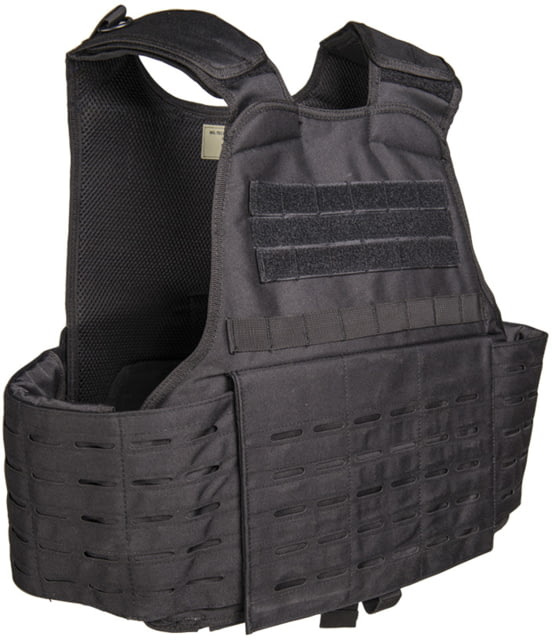 MIL-TEC Laser-Cut Plate Carrier Vest Black OSFM - Mil-Tec