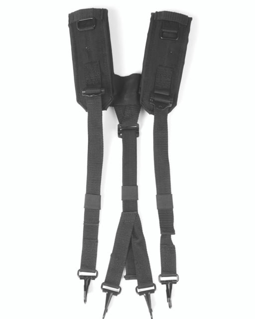 MIL-TEC US Style LC2 Suspenders - Men's Black Adjustable - Mil-Tec