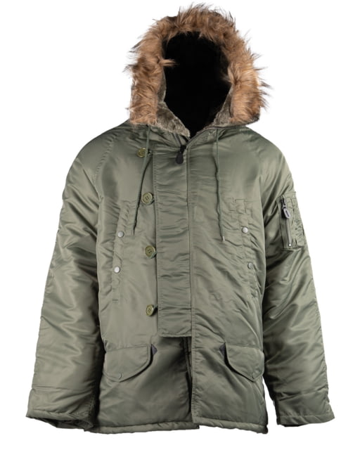 MIL-TEC N3B Parka - Men's Olive Drab 2XL