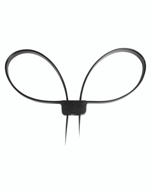 MIL-TEC Plastic Hand Cuffs Black Length 13.3 in each side - Mil-Tec