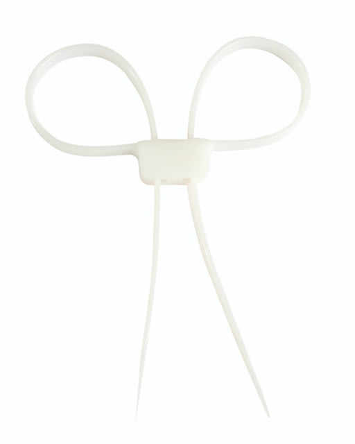 MIL-TEC Plastic Hand Cuffs Clear/White Length 13.3 in each side - Mil-Tec
