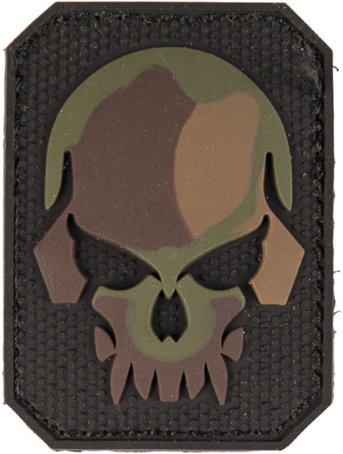 MIL-TEC Small PVC 3D Skull Patch Camo 2.2 x 1.6 in - Mil-Tec