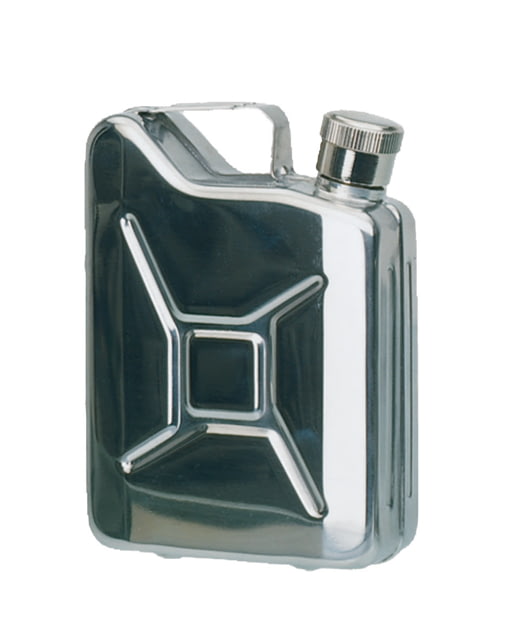 MIL-TEC 170ml St.Steel Jerry Can Flask Silver
