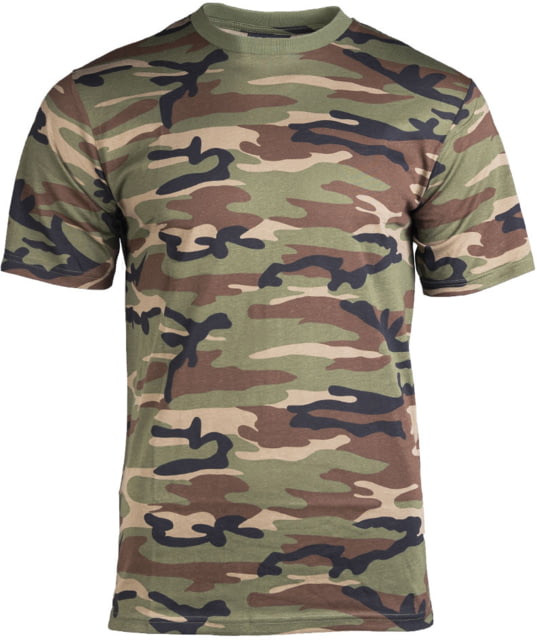 MIL-TEC T-Shirt - Men's Woodland Camo Large