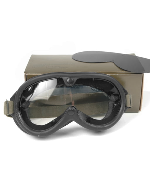 MIL-TEC US Style M44 Sun Wind and Dust Goggles Black Adjustable - Mil-Tec
