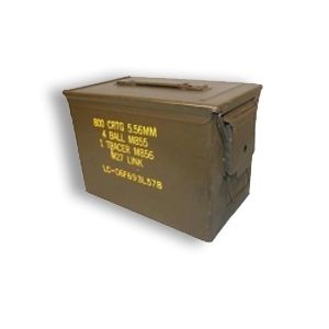 Military Surplus .50 Cal GI Ammo Can Used OD Green - Military Surplus
