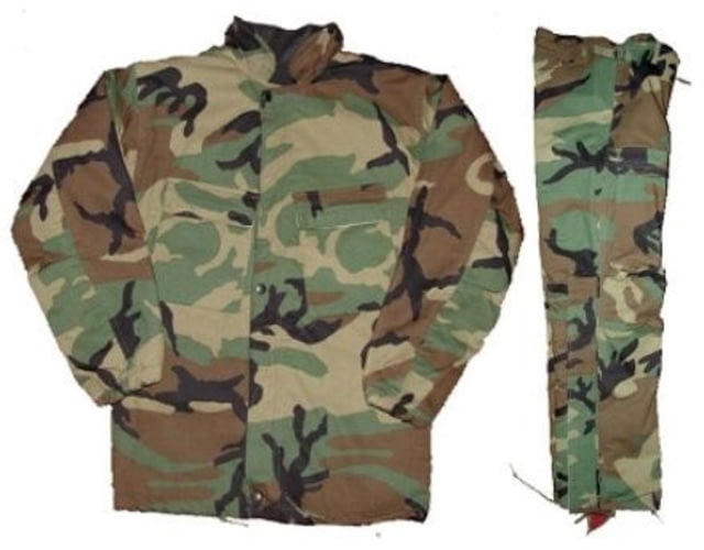 Military Surplus G.I. Chemical Protective Suit Medium Woodland