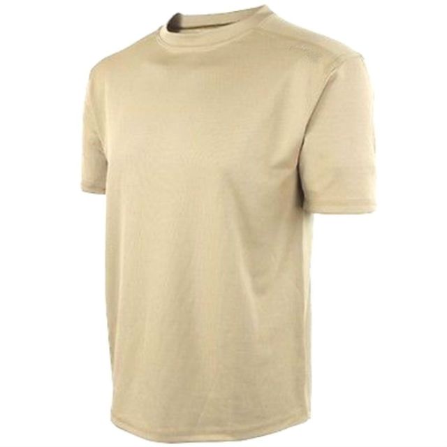 Military Surplus GI Moisture Management Irregular T-Shirt by DUKE-Unisex Polyester Medium Sand SC-GISNDPOLYT-M