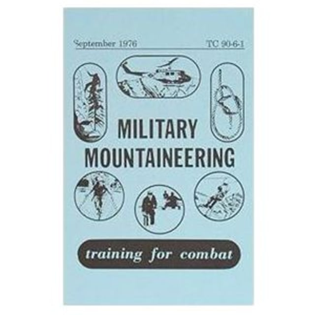 Army Navy Sales Military Mountaineering Manual TC 90-6-1 5.5 X 8.5in Blue