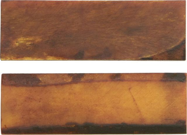 Miscellaneous Knife Scales Amber Smooth Bone MI151 - Master Cutlery