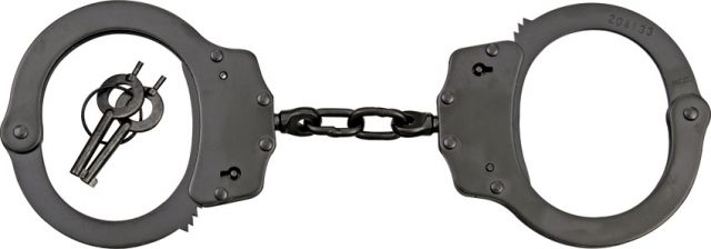 Miscellaneous Scorpion Handcuffs Double Lock w/ 2 Keys Black MI - Master Cutlery