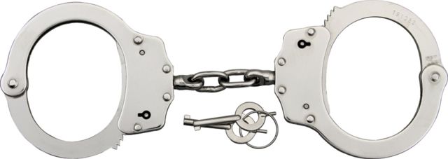 Miscellaneous Scorpion Handcuffs Double Lock w/ 2 Keys Silver MI - Master Cutlery