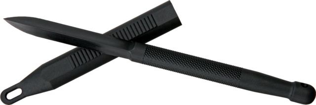 Miscellaneous CIA Sticker Knife Fixed Blade Knife 8in Overall Triangular Blade Black Checkered Inlay Grip Handle  CIA DART - Miscellaneous