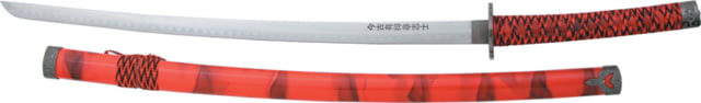 Miscellaneous Katana Red/Black26inSharpened Steel BladeRed And Black Composition Handle M3106 - Master Cutlery