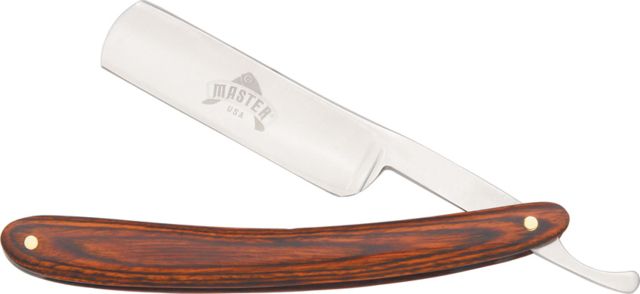 Miscellaneous Razor Folding Knife6.375in closed440 Stainless Blade Brown Wood Handle M3215 - Master Cutlery