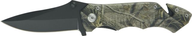 Miscellaneous Rescue Camo Folding Knife4.5in closed Black Stainless BladeCamouflage Alum Handle M3476 - Master Cutlery