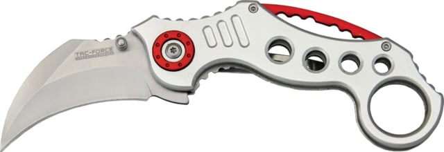 Miscellaneous Speed Assisted Karambit Folding Knife2.375inAssisted Opening Curved BladeSilver Anodized Alum Handle M3840 - Master Cutlery