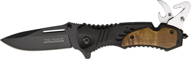 Miscellaneous Speed Assisted Rescue Folding Knife3.25in Black 440 Stainless Blade Black Alum Handle M4120 - Master Cutlery
