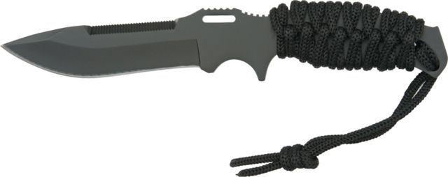 Miscellaneous Tactical Fixed Blade Knife5in Black Stainless Blade Black Cord Wrapped Handle M3505 - Master Cutlery