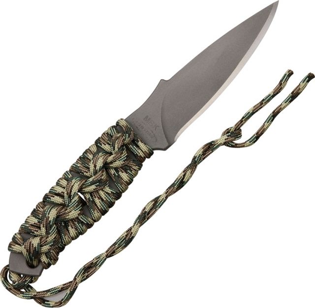 Mission BK-Ti Fixed Blade Knife4inStandard Edge Spear Point BladeSkeletonized Handle/Multi-Camo Cord Wrap MS0308 - Mission