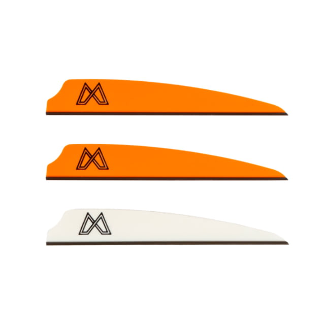 Mission Crossbows Replacement Vanes - 36 Pack White/Orange - Mission Crossbows
