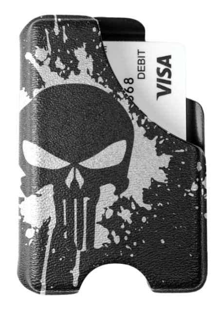 Mission First Tactical Boltraron Wallet Punisher Skull Splatter White - Mission First Tactical