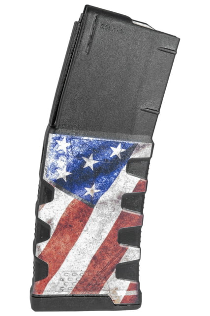 sion First Tactical Extreme Duty Rifle Magazine AR-15 5.56x45mm/.223 Rem/.300 AAC 30 Round American Flag M1 1 Pack Polymer Ammo