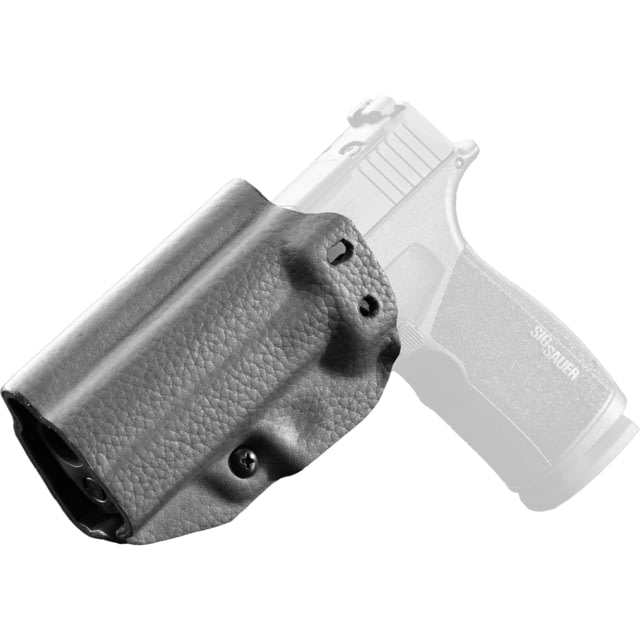 Mission First Tactical Hybrid Kydex with Leather Shell IWB Holster Fits Sig P365 X-Macro With 1.5″ Belt Attachment Ambidextrous Black