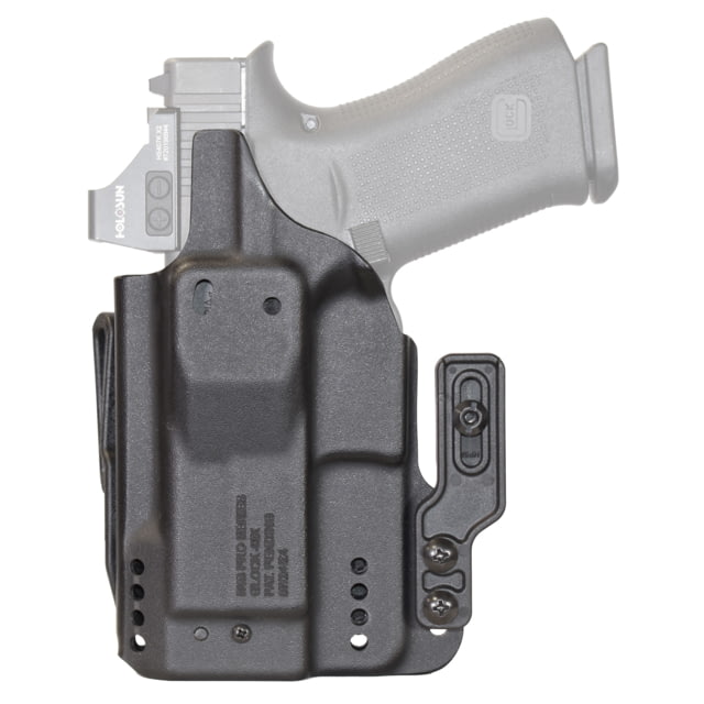 Mission First Tactical Pro Kydex IWB Holster For Glock 43X W/Wo Red Dot Ambidextrous Black H3-GL-1-BR1