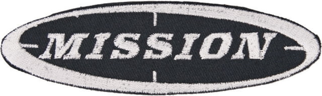 Mission Patch Measures 4 3/8in Overall Oval Sew-On Design Black Background With Embroidered inMissionin Logo - Mission