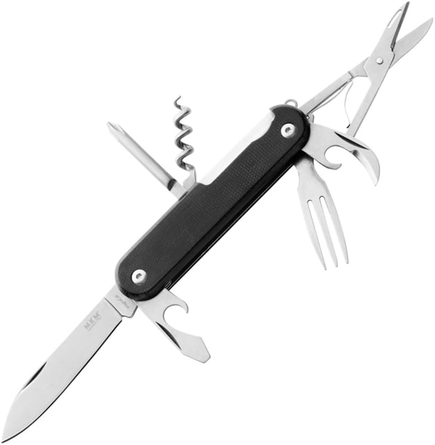 MKM Campo 7 Multipurpose Folding Knife 2.8in CPM MagnaCut Micarta Handle Black MK CP07MAG-BC - Mkm