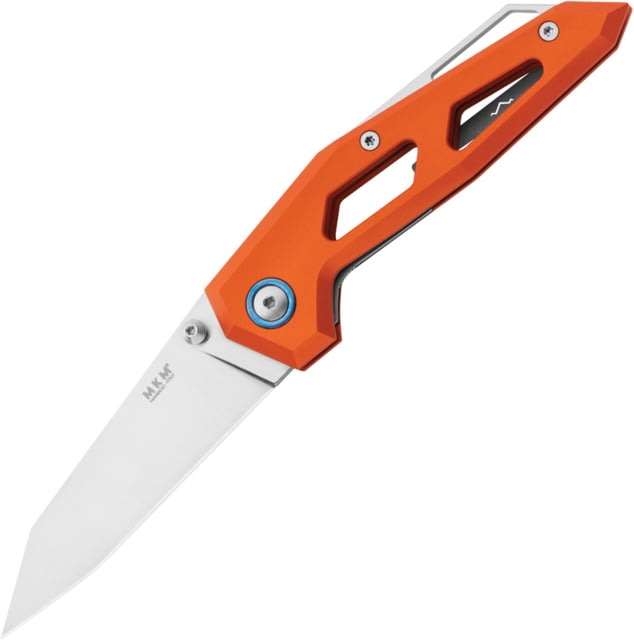 MKM Edge Orange Folding Knife 4in Closed 3in Satin Elmax Steel Blade Orange Aluminum Handle MK EGL-AOR - Mkm