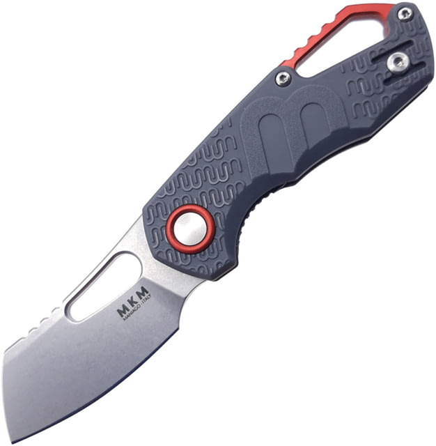 MKM Isonzo Linerlock Gray Folding Knife 2" stonewash finish Bohler N690 stainless blade Gray FRN handle MK FX03-2PGY - Mkm