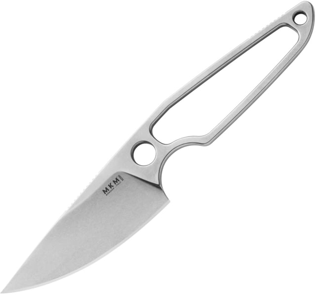 MKM Makro 1 Fixed Blade Knife 2.88in Bohler M390 Stonewash Drop Point Blade Skeletonized Handle - Mkm
