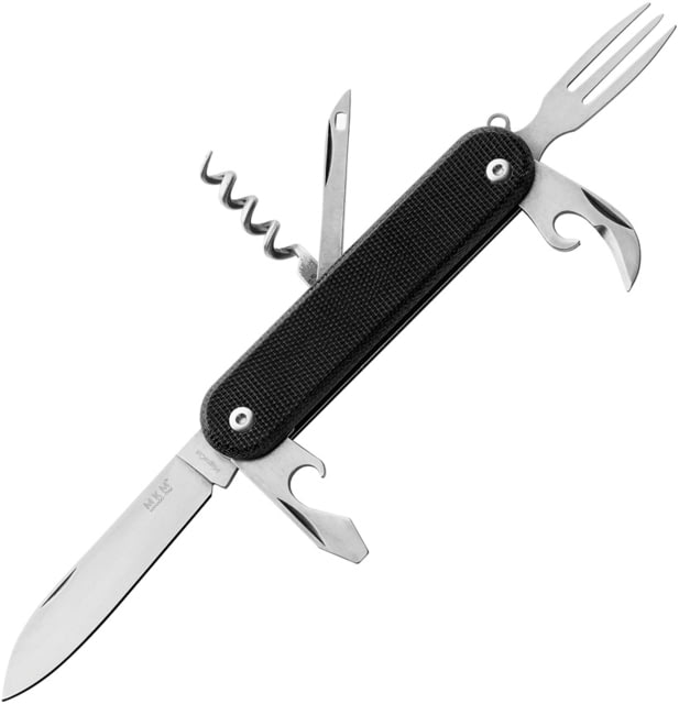 MKM Malga 6 Multipurpose Folding Knife Black MK MP06MAG-BC - Mkm