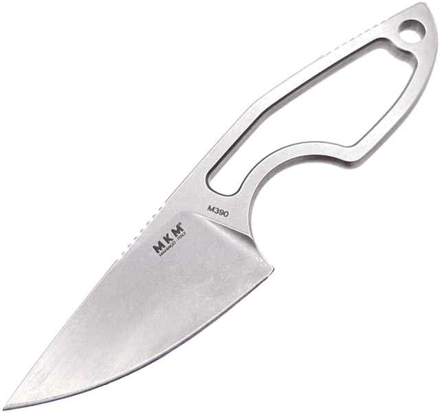 MKM Mikro 1 Fixed Blade Knife 2in Bohler M390 Stonewash Drop Point Blade Skeletonized Handle MK MR01-N - Mkm