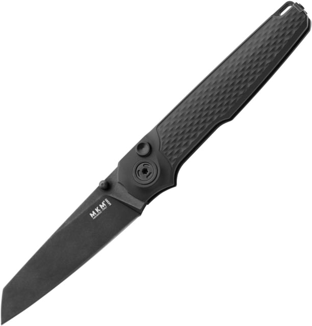 MKM Miura Button Lock Black SW Folding Knife - Mkm