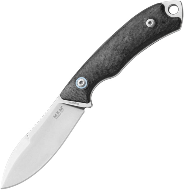 MKM Pocket Tango 1 2.91in Fixed Blade Knife CPM MagnaCut Stainless Blade Marbled Carbon Fiber Handle MK PT1-CF - Mkm