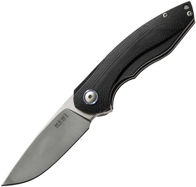 MKM Timavo Linerlock Viper Folding Knife 3" satin finish Bohler M390 stainless blade Black G10 handle MK VP02-GBK - Mkm