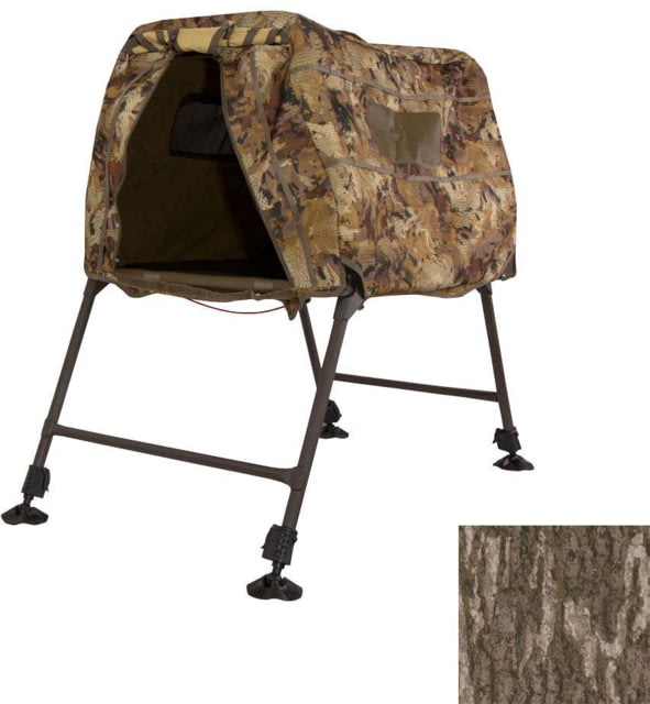 Higdon Outdoors MOmarsh Invisi-Lab Dog Blind Adjustable Legs 24in to 34in Height Mesh Bottom Mossy Oak Original Bottomland - Higdon Outdoors