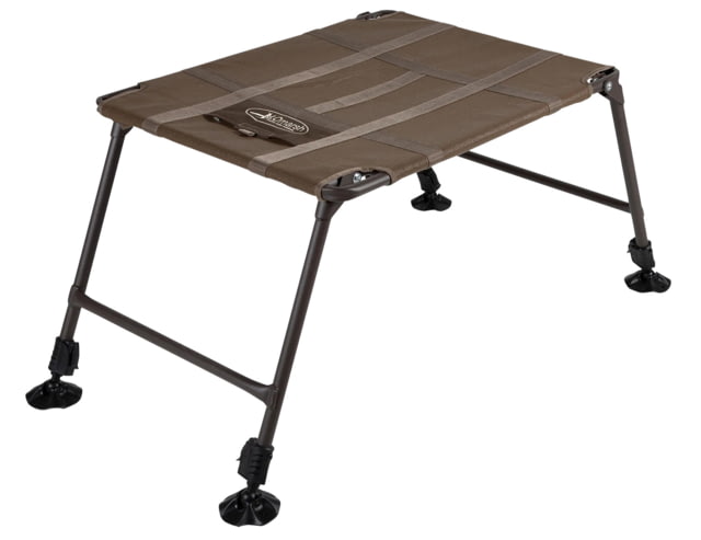 Higdon Outdoors MOmarsh Final Stand Dog Platform w/Tent Stakes Adjustable Legs 18 to 34 in Height Mesh Bottom Weight-limit 150 Pounds