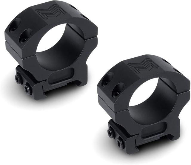 Monstrum 1 inch Precision Picatinny V2 Scope Rings 1.20 in Black 1.2 in - Monstrum