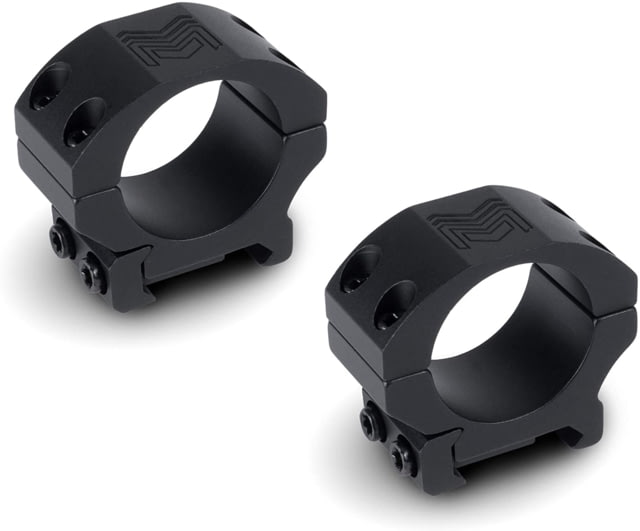 Monstrum 1 inch Precision Picatinny V2 Scope Rings Black .85 in - Monstrum
