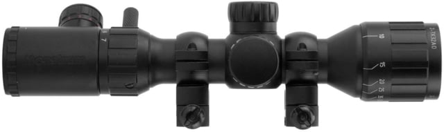 Monstrum  AO Rifle Scope with Illuminated Range Finder Reticle and Parallax Adjustment Black - Monstrum