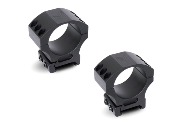Monstrum 30mm Precision Picatinny V2 Scope Rings 1 in Black 1 in - Monstrum