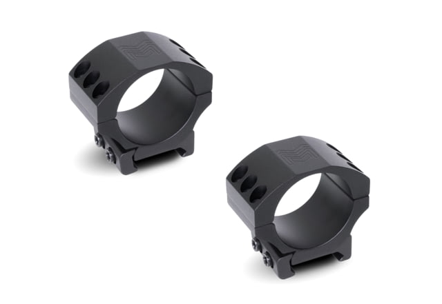 Monstrum 30mm Precision Picatinny V2 Scope Rings .85 in Black .85 in - Monstrum