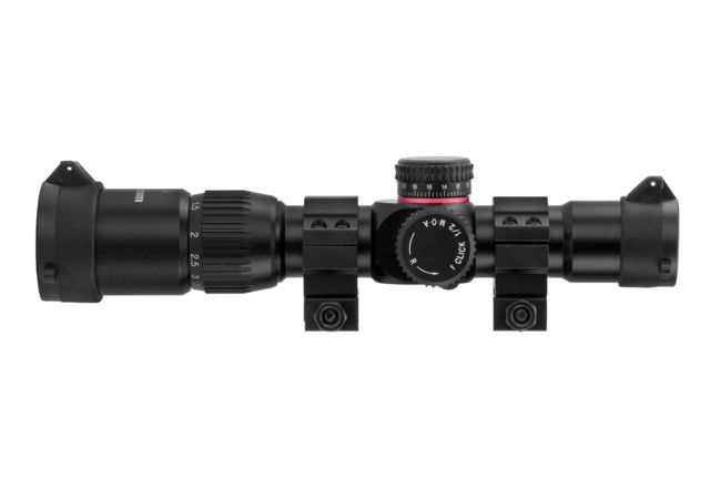 Monstrum G2  Rifle Scope 30mm Tube FFP Illuminated Rangefinder Reticle Adjustable Objective Black - Monstrum